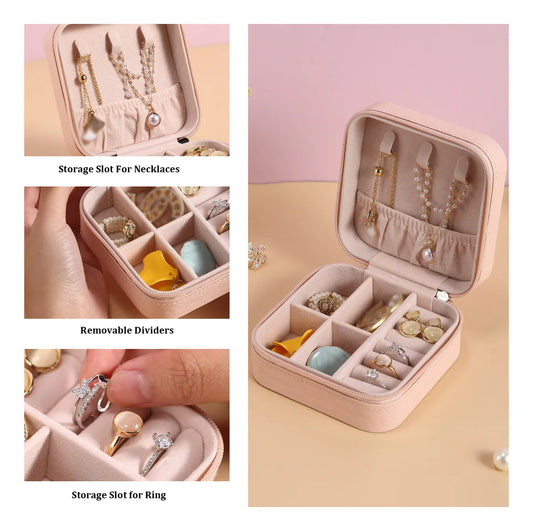 Mini Joyero Viajero De Cuero